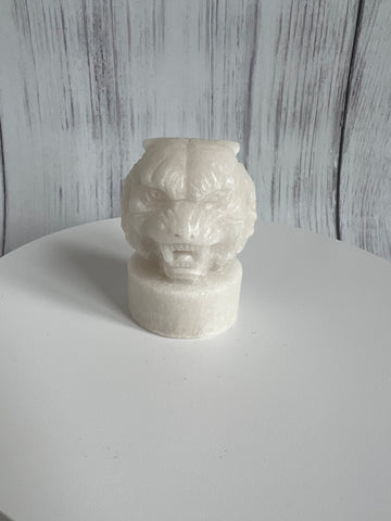 Witte jade Leeuw hoofd