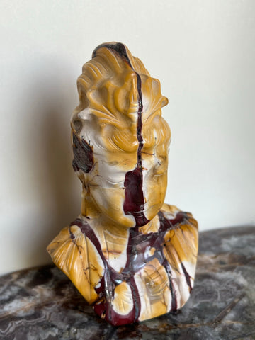 Mookaiet Mokaiet jaspis Guan Yin Godin