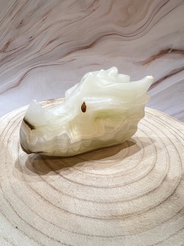 Afrikaanse Jade Drakenkop 13.3cm