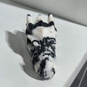 Zwart wit zebra draak