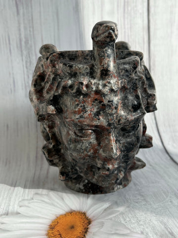 Yooperlite medusa, licht op met blauw licht!