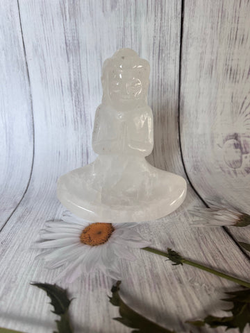 Bergkristal Buddha groot