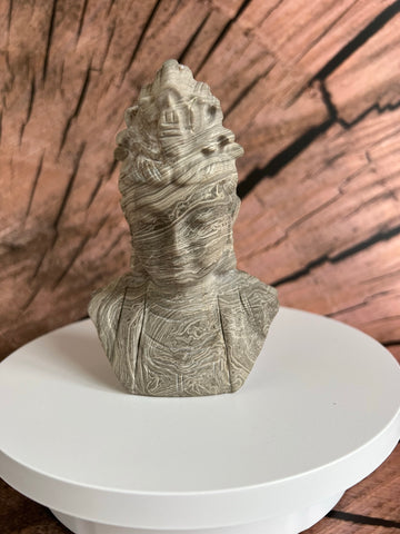 Streep steen Guan Yin, chinese Godin